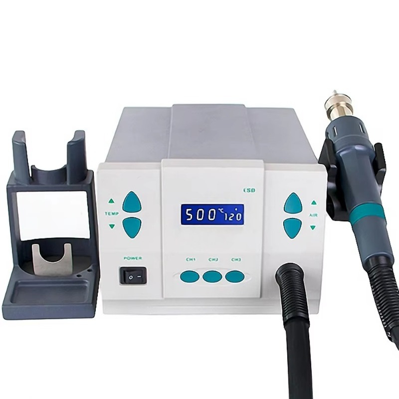 Hot Air Rework Station 861Dw - 861DW ของแท้ 1000W 220/110V สถานีบัดกรีลมร้อนไร้สารตะกั่ว ควบคุมอุณหภูมิด้วยไมโครคอมพิวเตอร์