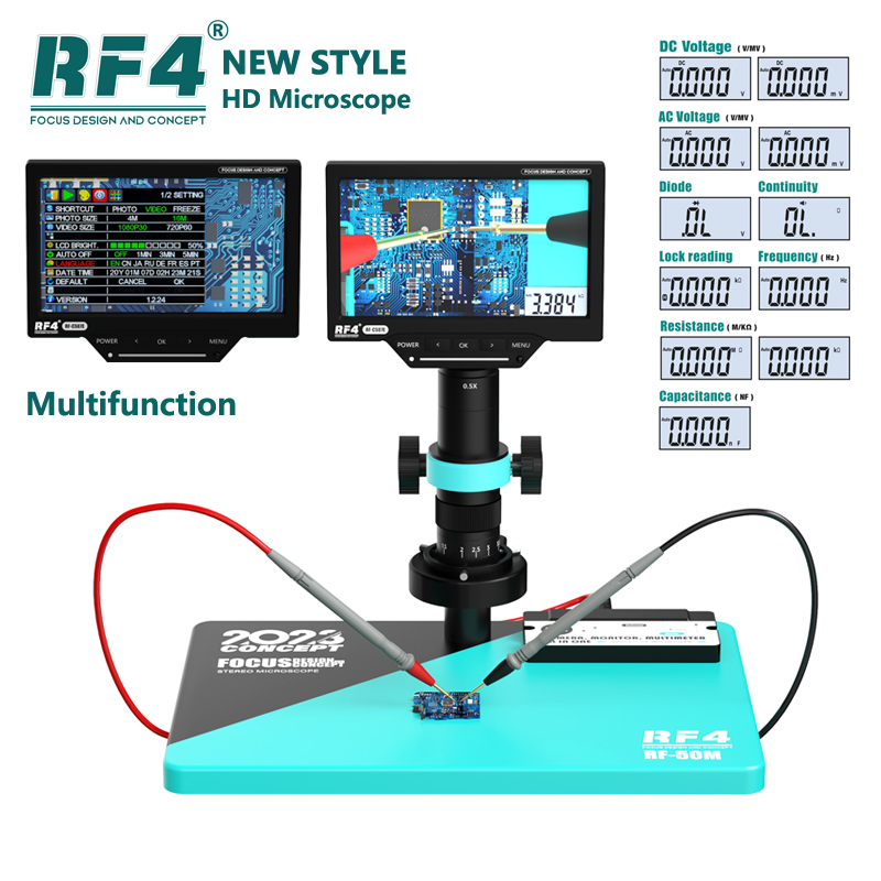 กล้องจุลทรรศน์วิดีโอดิจิตอลอุต - Simul-Focal Industrial Microscope 4K Hdmi บทวิจารณ์และราคา