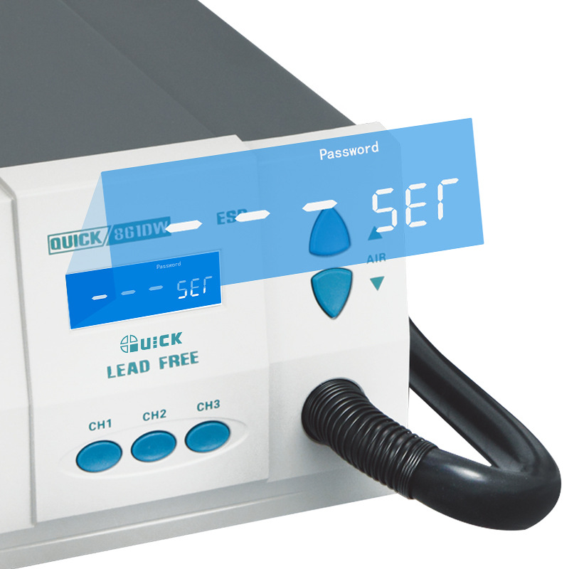 เครื่องเป่าลมร้อนกำลังสูง QUIC - Hot Air Rework Station 861Dw บทวิจารณ์และราคา