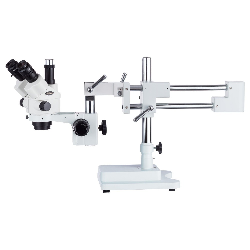 กล้องจุลทรรศน์สเตอริโอแบบสามตา - Trinocular Stereo Microscope 7X-45X บทวิจารณ์และราคา