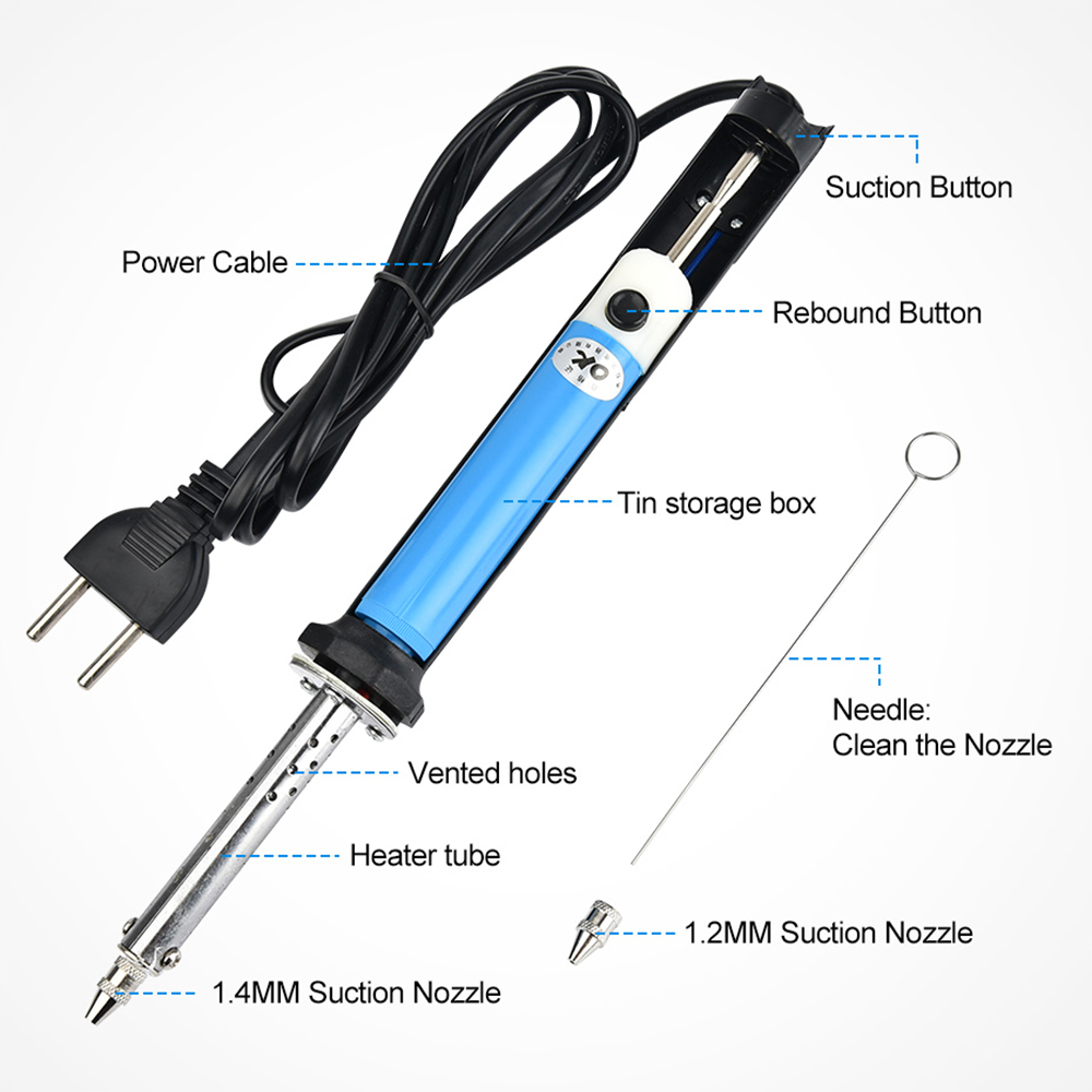 เครื่องดูดตะกั่วไฟฟ้า US 110V  - Desoldering Pump Electric Vacuum Station บทวิจารณ์และราคา
