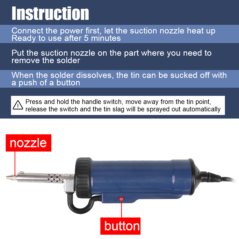 เครื่องดูดตะกั่วบัดกรีไฟฟ้าเคร - Desoldering Pump Electric Vacuum Station บทวิจารณ์และราคา